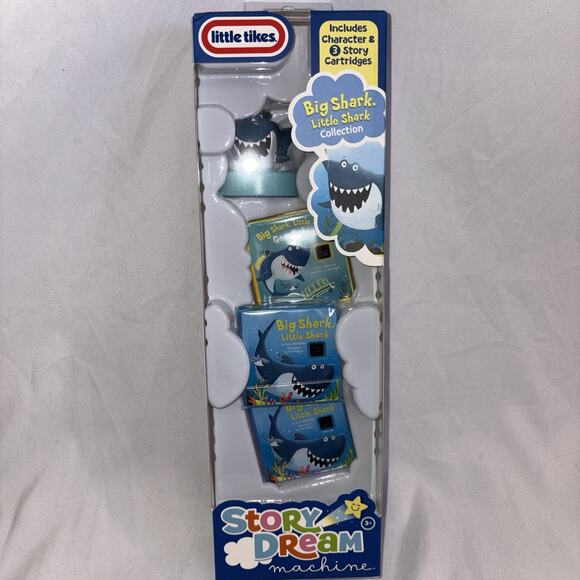 Little Tikes Dream Machine BIG SHARK LITTLE SHARK 3 Stories & Cartridges Figure - Picture 1 of 6